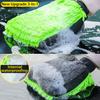 Водонепроницаемая перчатка для мытья автомобиля, коралловая варежка, мягкая, устойчивая к царапинам, для мытья автомобиля, многофункциональная толстая перчатка для чистки, щетка для чистки воском автомобиля