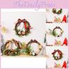 Stunning Christmas Decoration Bow Pinecone Lemon Red Berry Wreath Home Decor