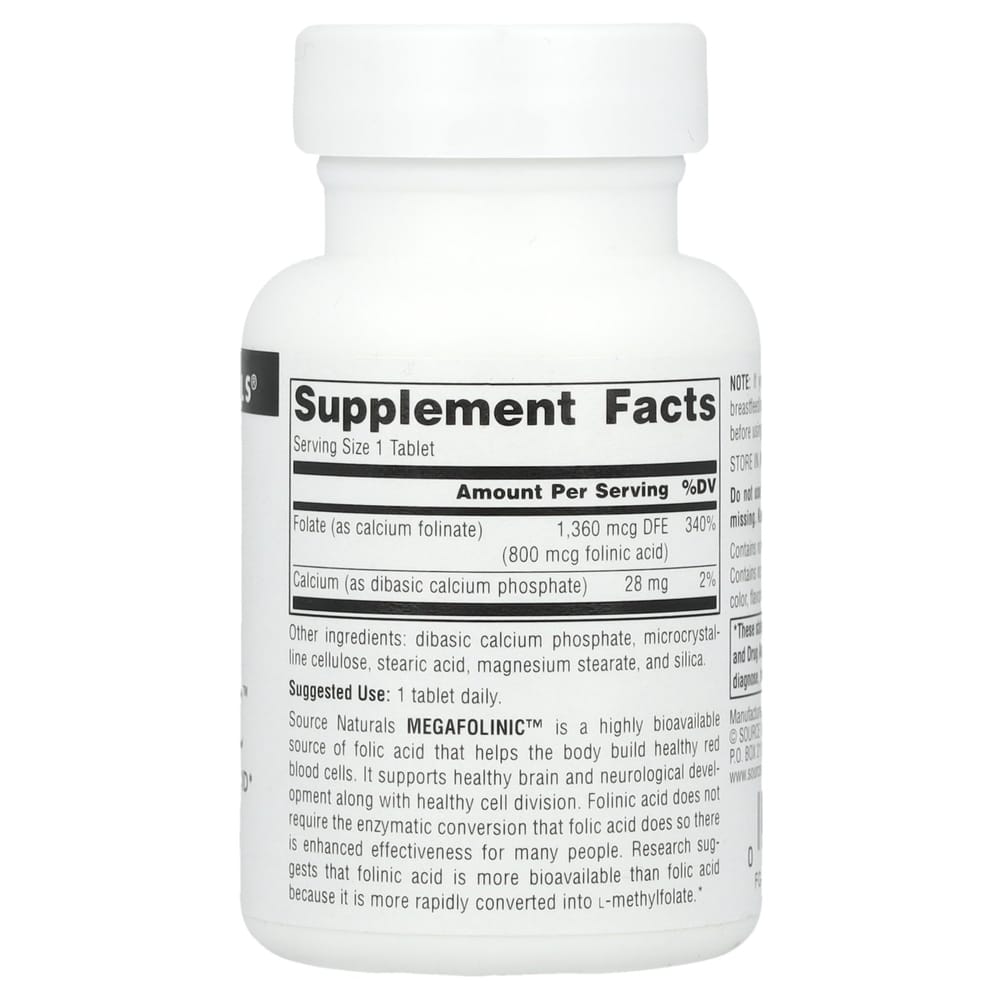 Source Naturals МегаФолиник™ 800 мкг 120 таблеток