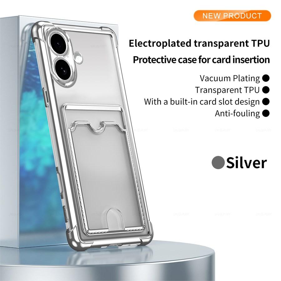 Покрытие ShockProof Силиконовый Прозрачный Чехол Для iPhone 7 8 14 15 Plus 11 12 Pro Max 13 16 17 X Honor 20 Lite X7a X6b X7C X8C X9C 70 200 90 Умная Крышка с Картой