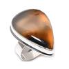 Natural Montana Agate Gemstone 925 Sterling Silver Jewelry Ring Size 9 Y7T20