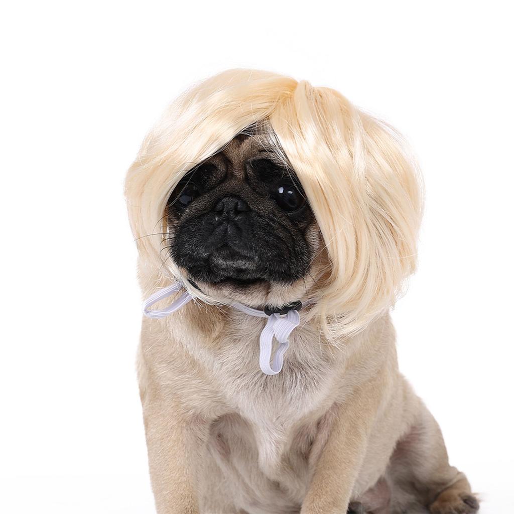 Модный головной убор для питомца, привлекательный вид, парики для Хэллоуина, рождественской вечеринки, парики для головных уборов для питомцев, подарок на вечеринку