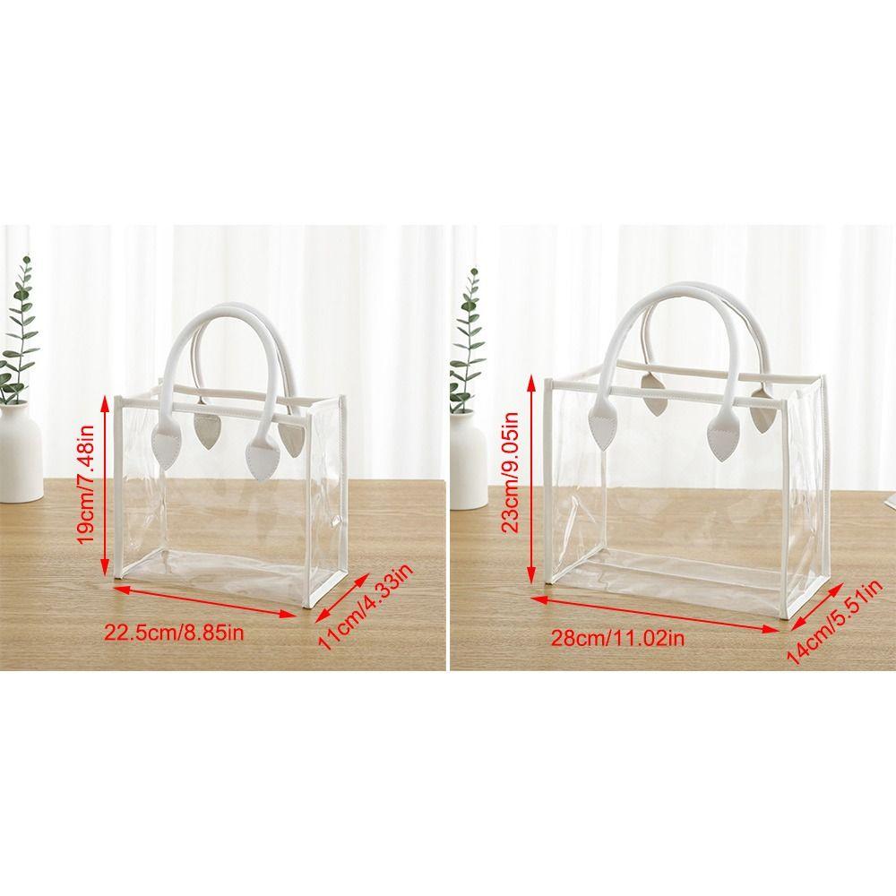 PVC Gift Bag Pink White Storage Bag Creative Shopping Bags