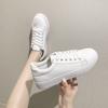 Fashion Women's Vulcanize Shoes 2024 New In Casual Classic Solid Color PU Leather Shoes Woman Casual White Shoes Sneakers