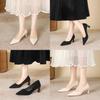 High Heel Court Shoes For Women With Superfiber Material For Work And Casual Wear