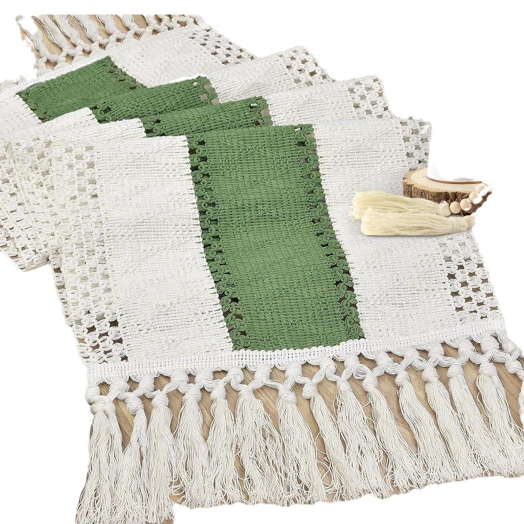 Вязаная крючком скатерть ручной работы в американском ретро-стиле, длинная ажурная скатерть