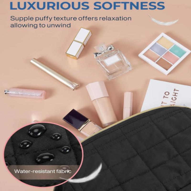 Space Saving Travel Cosmetic Bag with Expandable Compartments for All Your Essentials
