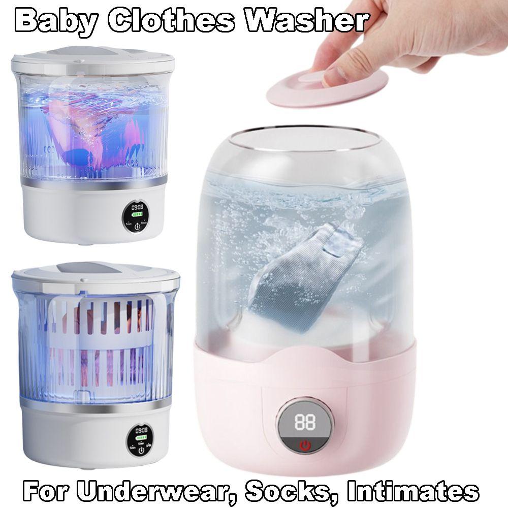 Wash & Spin 2-in-1 Underwear Washer Blue‑Light Sanitization Portable Washer Dorm Hacks