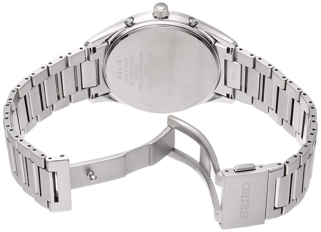 Seiko Dolce SADZ197 Радио Солнечные Титан Синий Циферблат