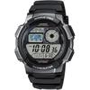 World Time Digital Watch Overseas Model Black X Gray Metallic [Casio] Men's AE-1000W-1BV [Item]