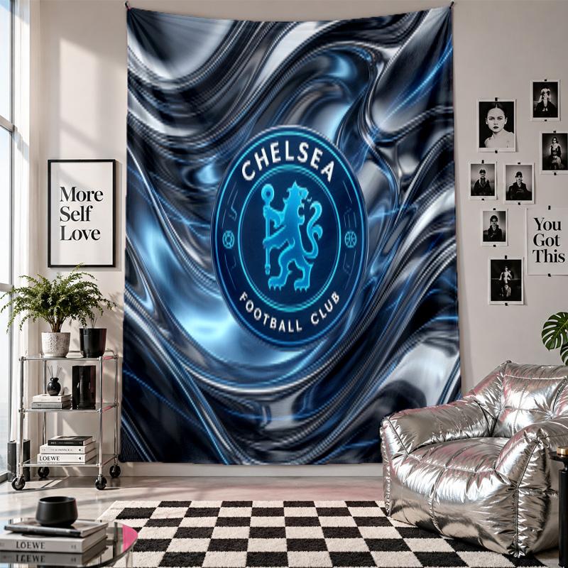 Chelsea FC Wall Tapestry Home Decor Wall Hanging Cloth for Bedroom Living Room Background