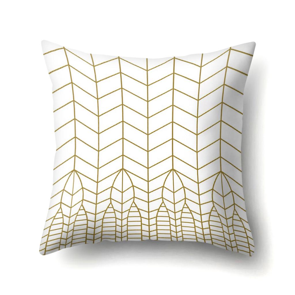 Geometric Marble Pattern Polyester Pillow Case European and American Fashion Simple Pillow Case