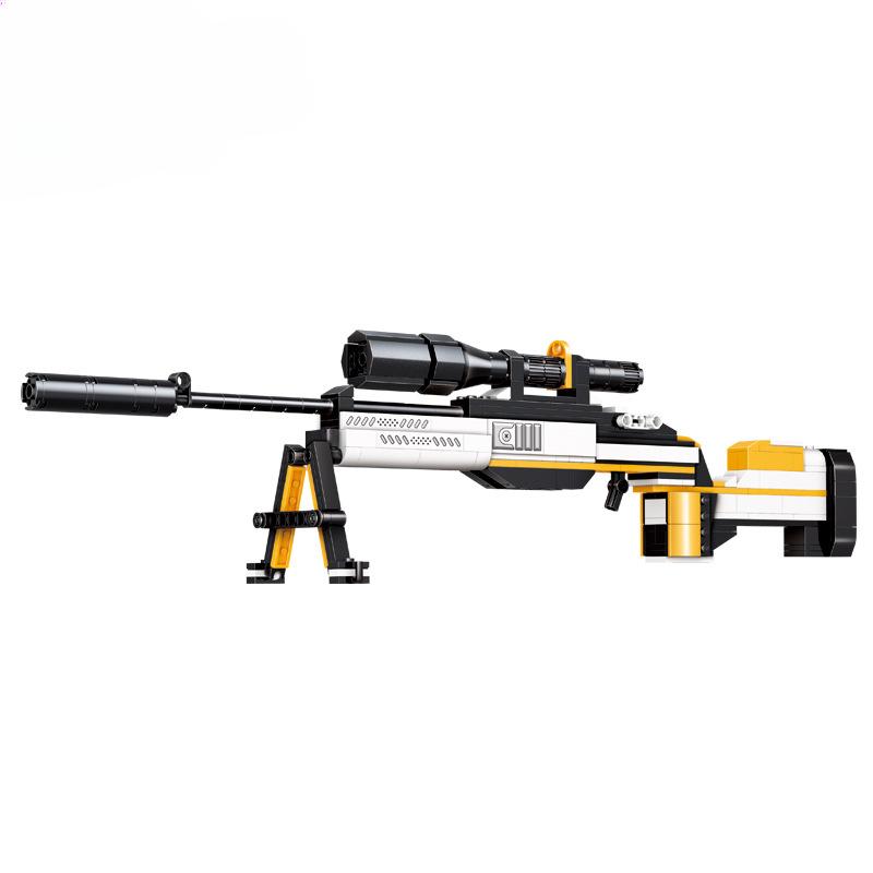 Creative 3 Ways To Play Supergun Pistol Assembly Boy Assembling Building Blocks Toy Gift No Box