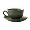 260ml European Retro Style Coffee Cup with Saucer Set Pumpkin Cups Ceramic Mugs Latte Espresso Mug Afternoon Tea Cup Water Cup
