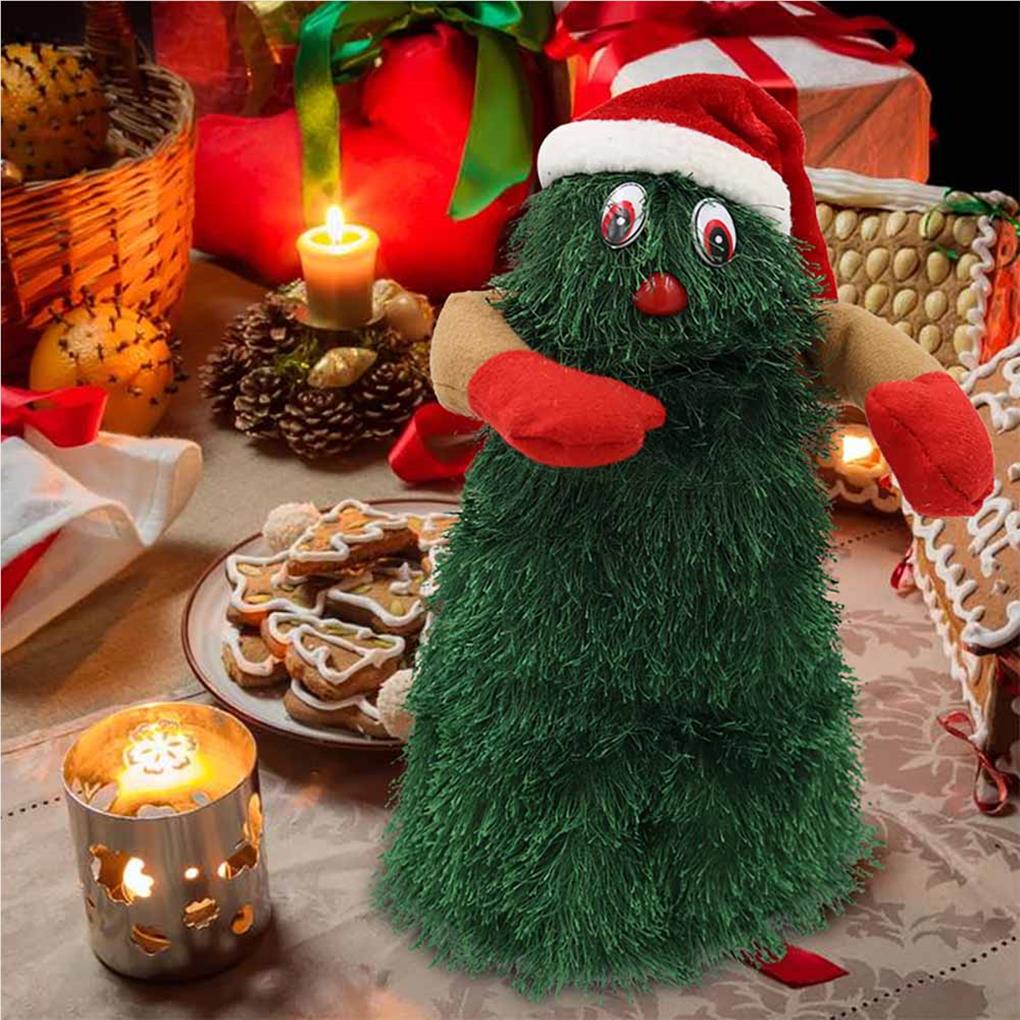 Электрическая елочная игрушка реквизит изысканный домашний праздничный декор интересные настольные игрушки на батарейках для танцев