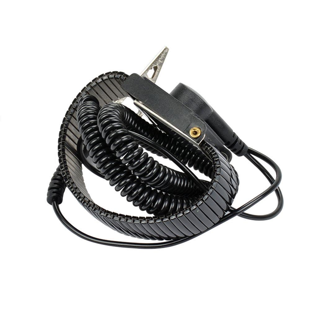 Electronic Metal Wrist Electricity Discharge Adjustable Wrist Strap ESD Anti Static Band