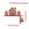 Christmas Santa Claus Wooden Door Frame Decoration Merry Christmas Decor for Home 2025 Navidad Xmas Tree Ornament New Year 2026