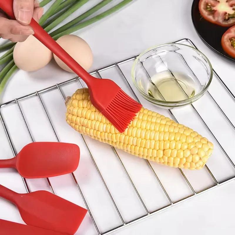 Silicone Spatula Set Non-Stick Heat-Resistant Turners Spatulas Essential for Cooking Baking Mixing Premium Kitchen Baking Tool