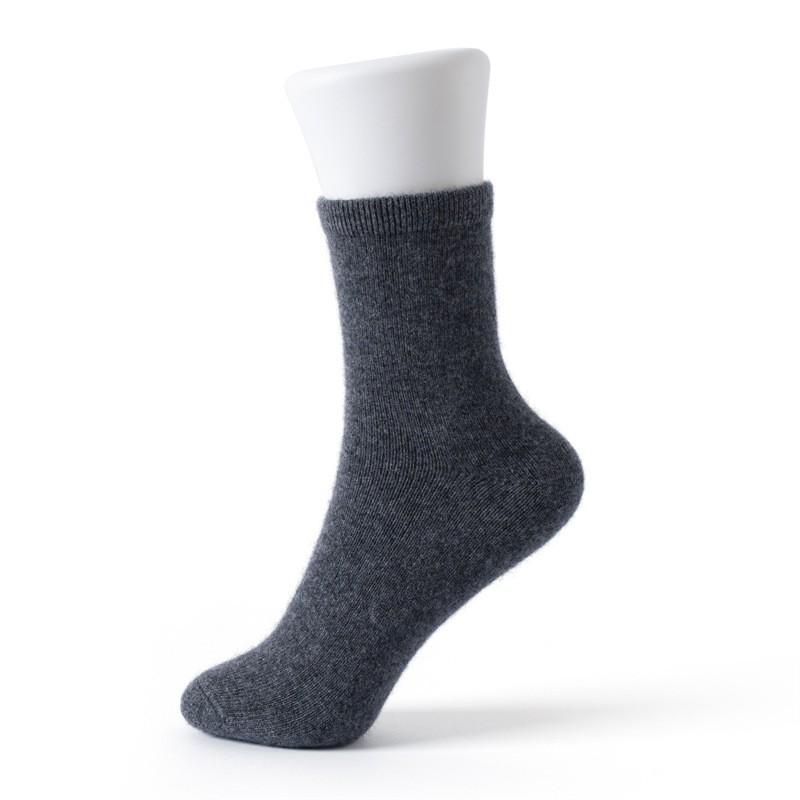 100% Cashmere Mid-Calf Socks Men Women Warm Odor Resistant Breathable Winter Home