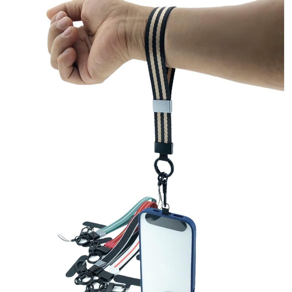 Плетеный нейлоновый ремешок для мобильного телефона со съемной подвеской из сплава