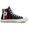 Converse Chuck 70 High Archival Stripes - Черные кроссовки унисекс Красные винтажно-белые A07441C