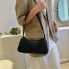 Simple Retro Bag Women's Spring New Solid Color Underarm Bag Casual Fashion Texture Shoulder Messenger Bag