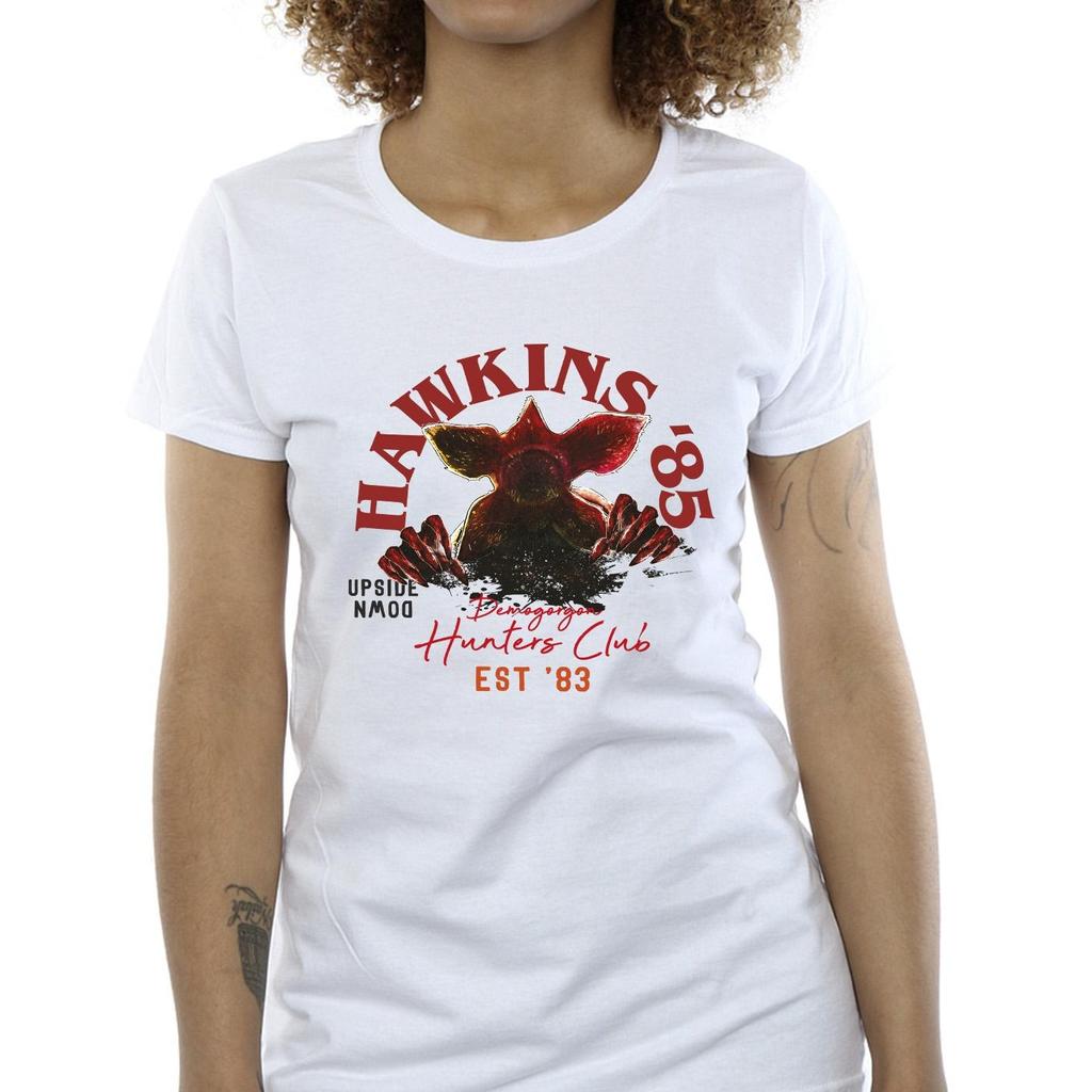 Netflix Womens/Ladies Stranger Things Hunters Club Cotton T-Shirt