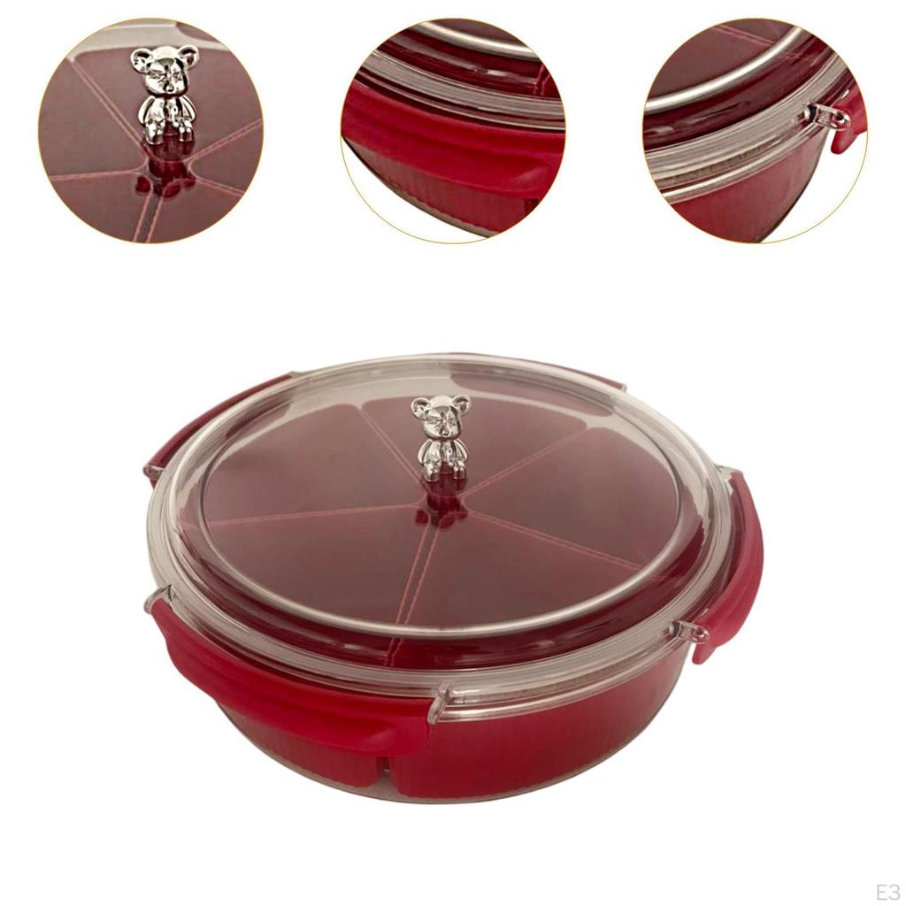 Compartment Serving Tray with Cover for Snacks And Appetizers