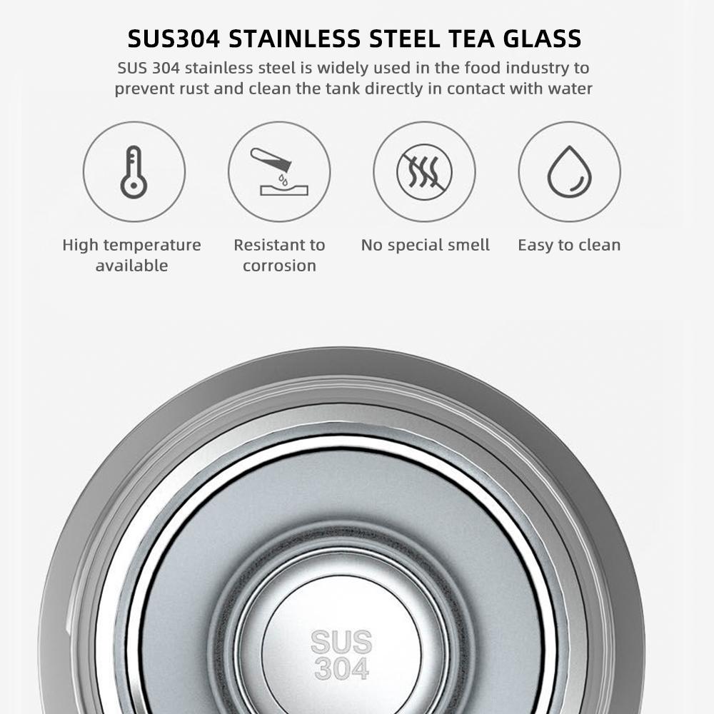 12 В-24 В портативная автомобильная нагревательная чашка из нержавеющей стали 304, бутылка для подогрева воды, автомобильный чайник, кружка для кофе и молока с ЖК-дисплеем и температурой