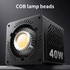 Portable COB Video Light Handheld Photography Fill Light 40W 2500K-6500K Dimmable 9 Scene Lighting