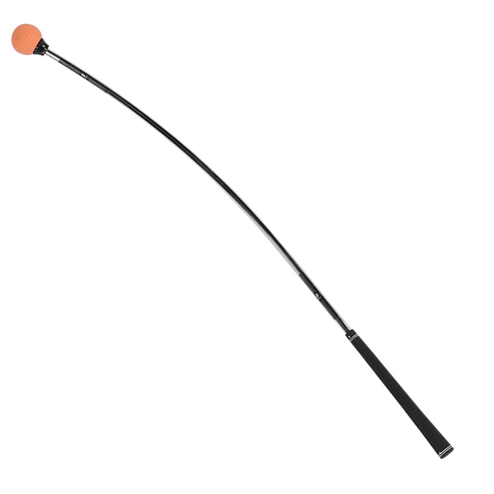 Гольф Изогнутая Свинг Палка A363 Оранжевая Резина Тренажер для Паттинга Тренировочное Оборудование Для Дома