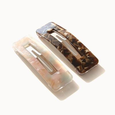 Jlauren H0610 Прямоугольная заколка для волос из французского целлулоида