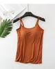 2025 New Modal Female Large Size No Steel Ring Integrated Five-finger Chest Pad Camisole Bottoming Shirt Slim Multicolor