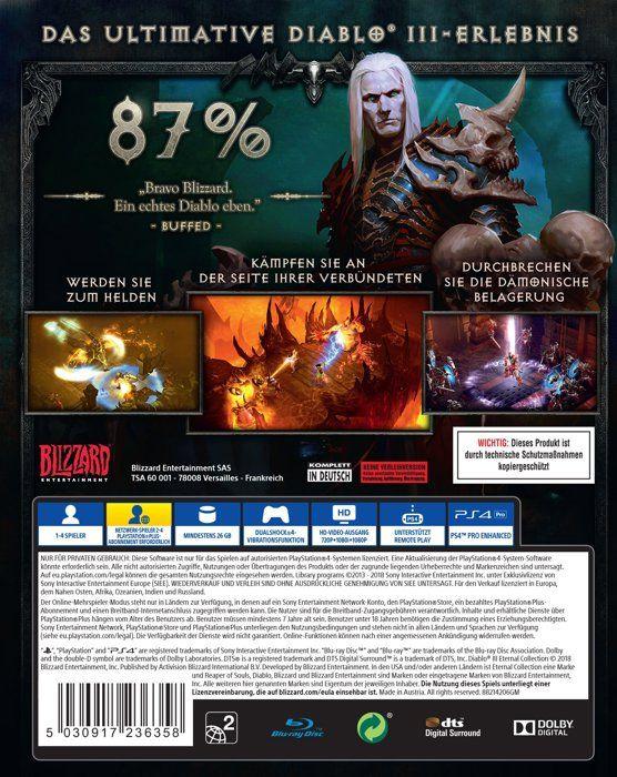 Jeu Vidéo - ACTIVISION - Diablo 3 Eternal Collection - PS4 - 1 Joueur - Blu-Ray