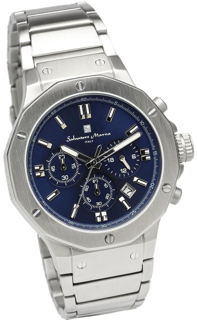 Хронограф 10 ATM Водонепроницаемый Бизнес 20th Anniversary Ограниченная Модель SM18117SS [Salvatore Mara] Мужской (военно-морской флот)