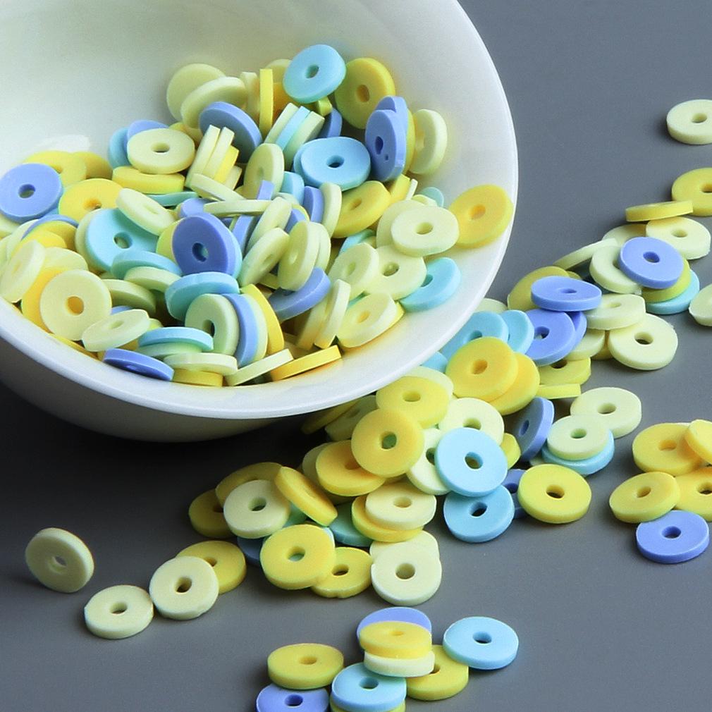10 г бусин из полимерной глины сплошного цвета для браслетов и ожерелий - Разделительные бусины ручной работы