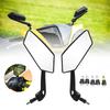 Motorcycle Mirrors Universal Scooter Rear View Mirrors for Yamaha YZF R1 R6 Honda Suzuki BMW Kawasaki