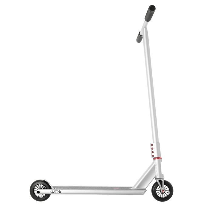 Trottinette freestyle complète - AZTEK - Siren - Argent - Deck aluminium aéronautique - Maniabilité optimale