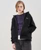 Худи на молнии Thefrht Oversized с двусторонним принтом (черный)