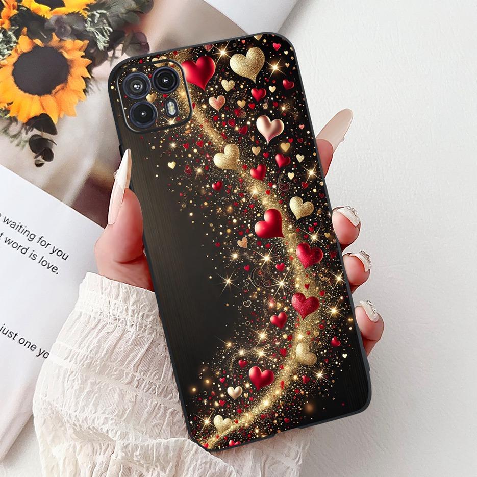 Чехол для Motorola Moto G50 5G XT2149-1 Милый Чехол с Рисунком Сердечка Любви Мягкий ТПУ Чехол для Телефона Для Motorola G50 G 50 MotoG50 4G Fundas