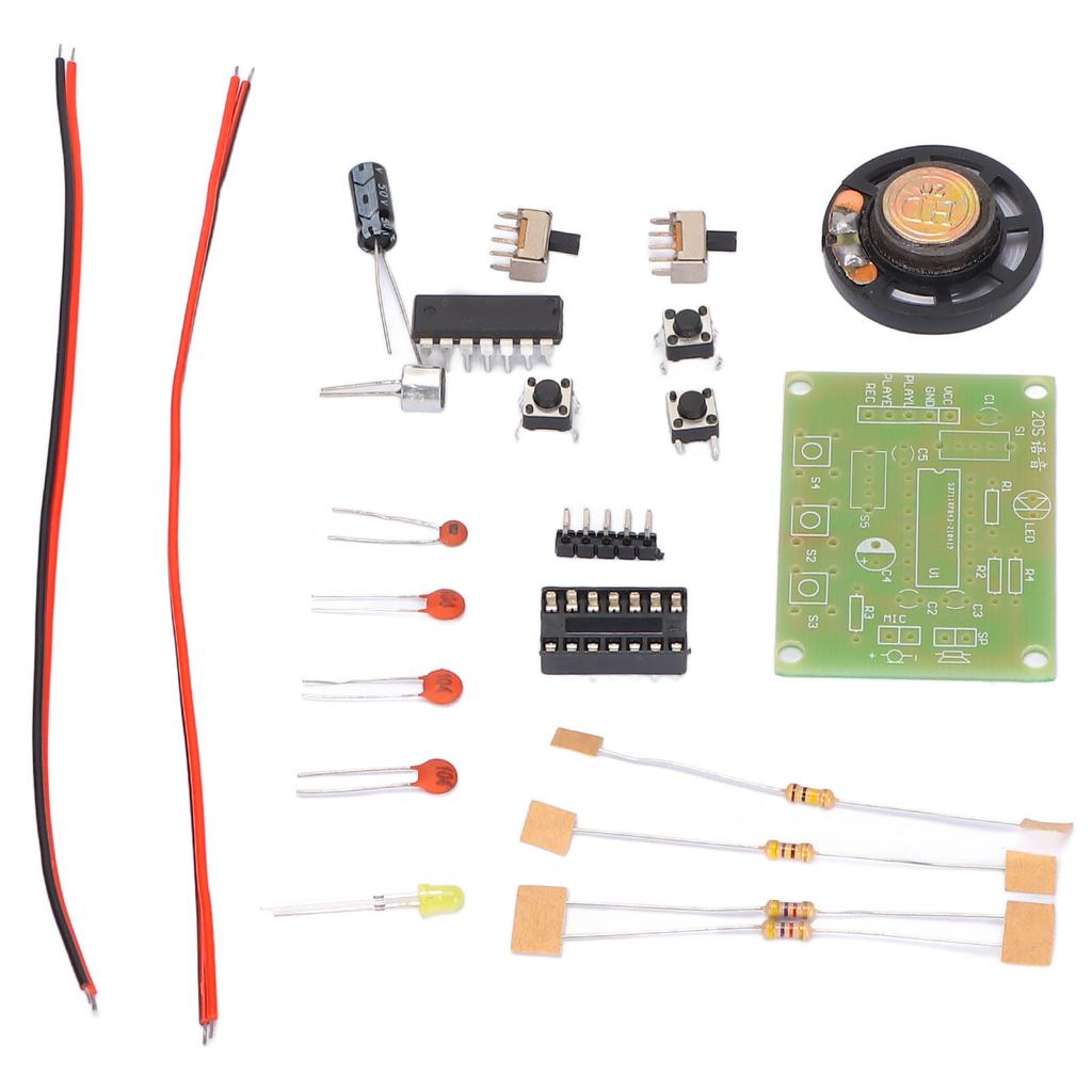 Комплект модуля записи голоса ABS DIY Плата записи звука Студенческие экспериментальные наборы 8?20-е годы