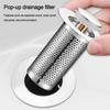 Hair Trap Floor Drain Filter Mesh Stainless Steel Sink Strainer Sealing Cover Bathroom Accessory