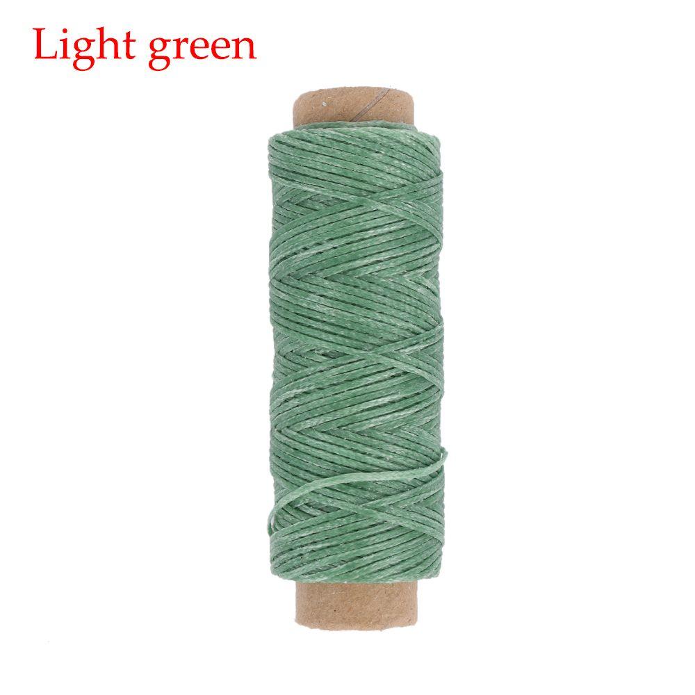 50Meters Durable Flat Hand Stitching Handicraft Leather Waxed Thread Sewing Line Cord