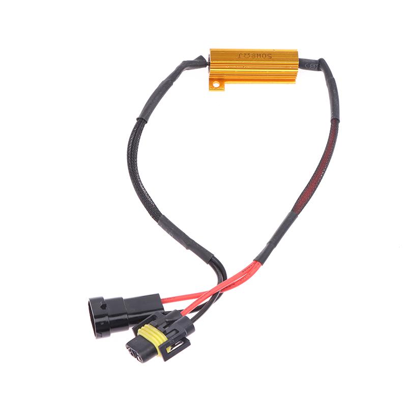 1 шт. Автомобильный резистор нагрузки, ошибка компенсатора, светодиодный декодер Canbus, свободная проводка, компенсатор, декодер, свет 50 Вт H4 H7 H8/H11 9005/9006