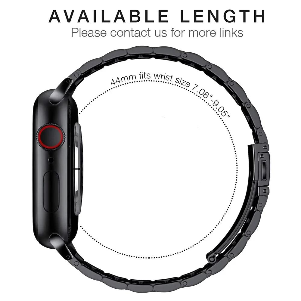 Ремешок из нержавеющей стали для Apple Watch Ultra 49 мм 10 46 мм 42 мм Чехол+ремешок из ТПУ для Iwatch 9 8 7 6 5 4 45 мм 44 мм 41 мм 40 мм Браслет