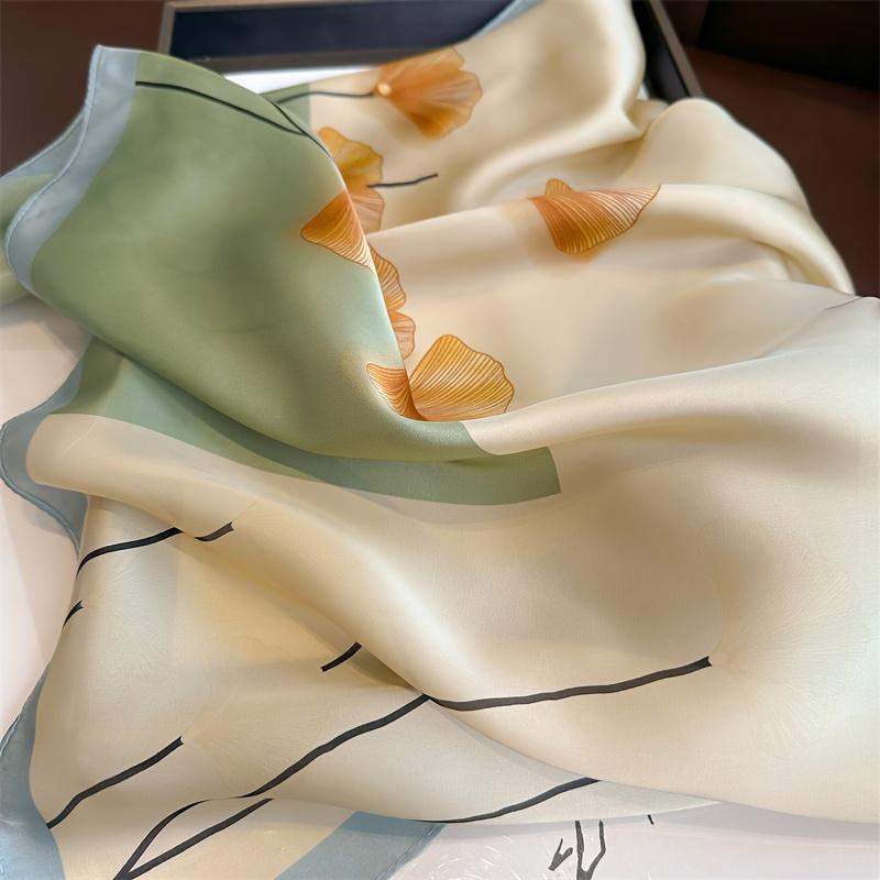 Luxury Print Spring Neck Tie Shawl  Silk Square Scarf Women Wraps Female 70cm Hair Hand Wrist Headkercheif Hijab Bandana