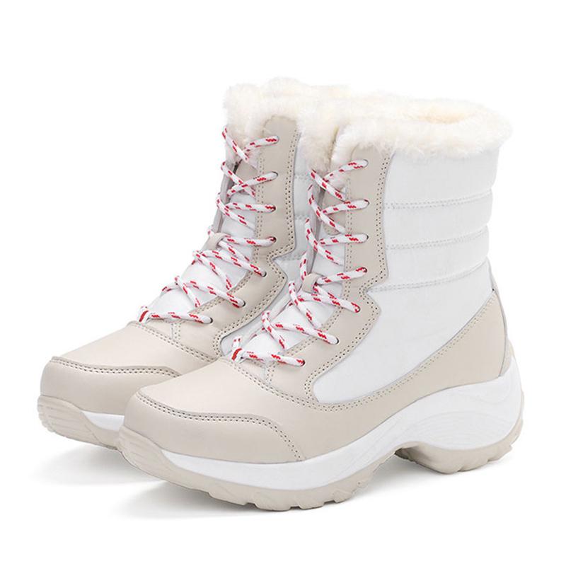 Snow Boots Women's Boots Non-slip Women Winter Boots Fur Warm Ankle Boots For Women Down Waterproof Booties Botas Mujer