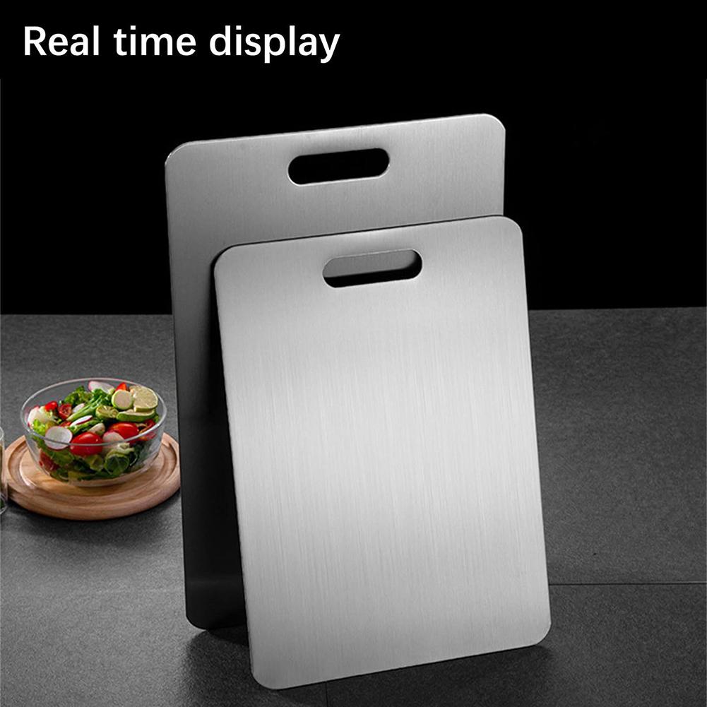 Cutting Board Stainless Steel Chopping Board Kitchen Kneading Dough Board Double Sided Chopping Board For Meat Kitchen Tools