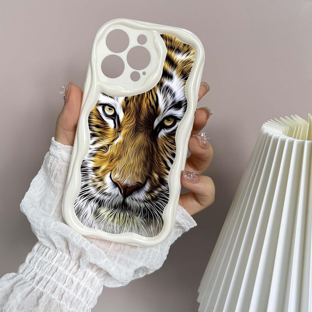 Ae99 Tigers Lion Love Design Art защитные чехлы для телефонов Apple iPhone 16 15 14 13 Pro Max 11 12 mini XR 7 8 6s Plus XS Max SE Wave TPU задняя крышка