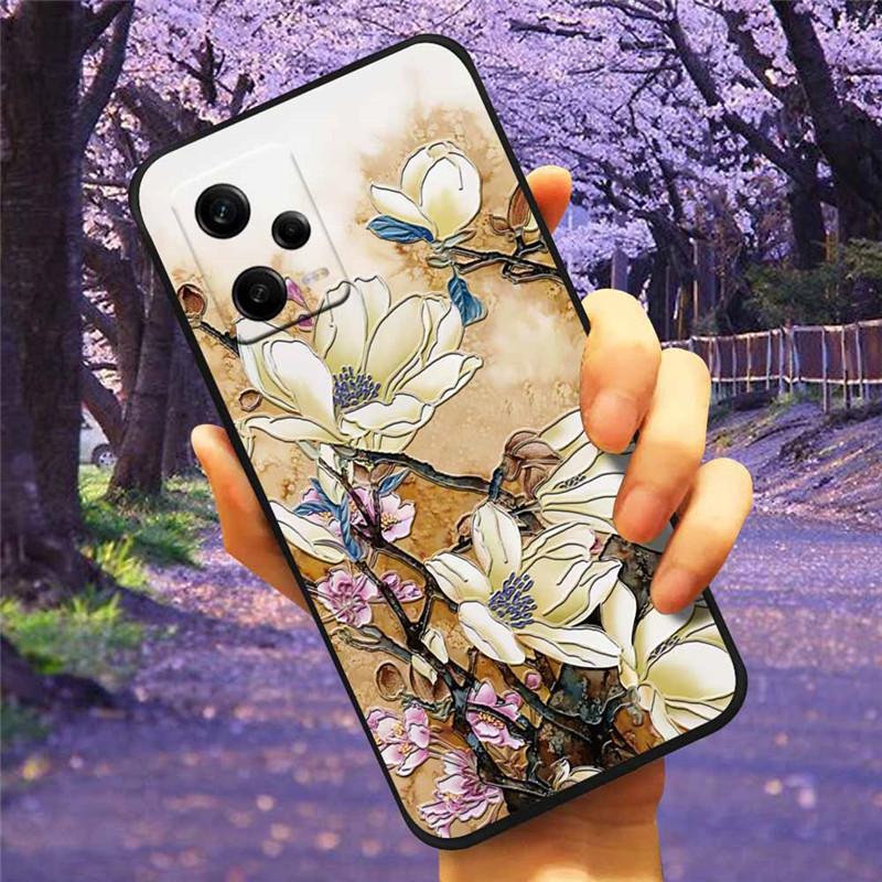 3D чехол для Xiaomi Poco X5 5G Чехол PocoX5 Рельефный Тисненый Силиконовый Мягкий Телефон Coque Funda Для XIAOMI POCO X5 Pro 5G Capa X 5 Сова